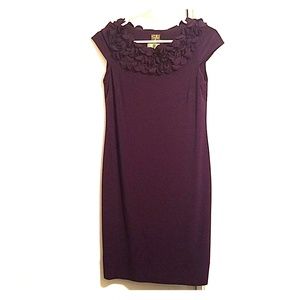 Taylor Floral Neckline Midi Dress